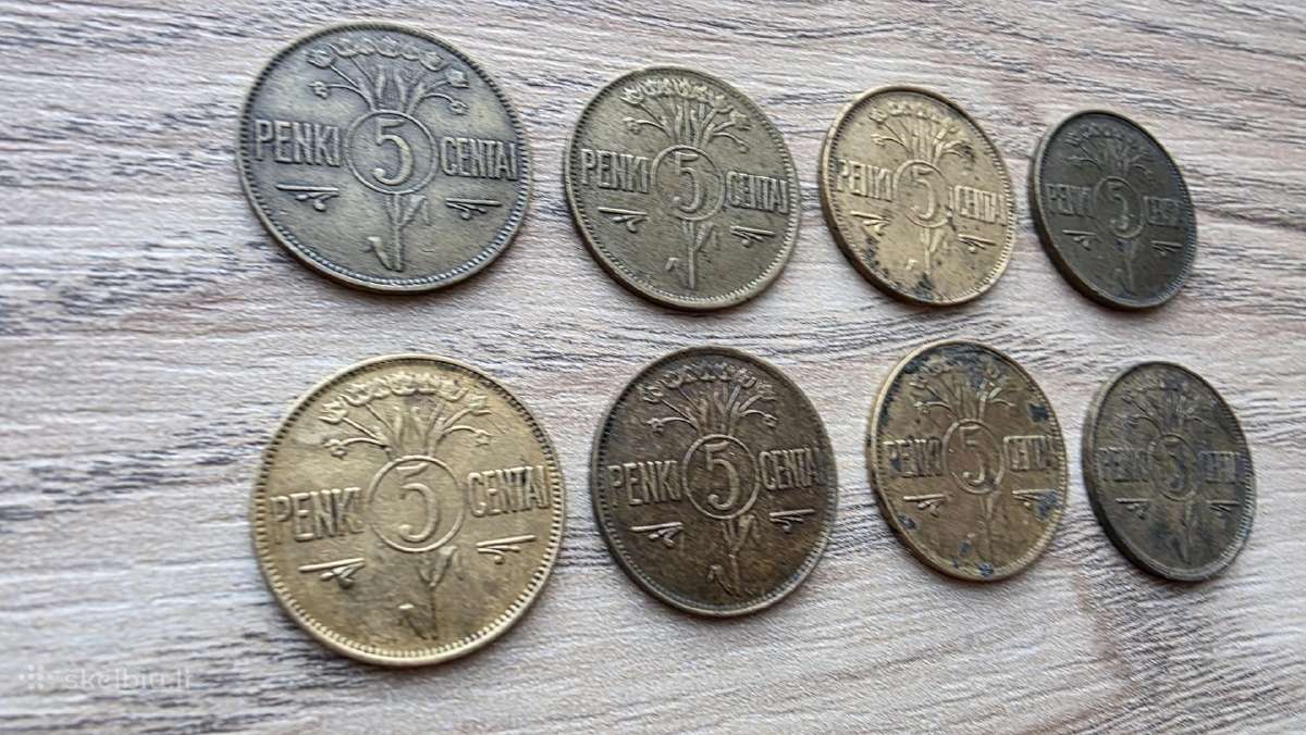 1925 metų smetoniški 5 centai - nuotraukos Nr. 2