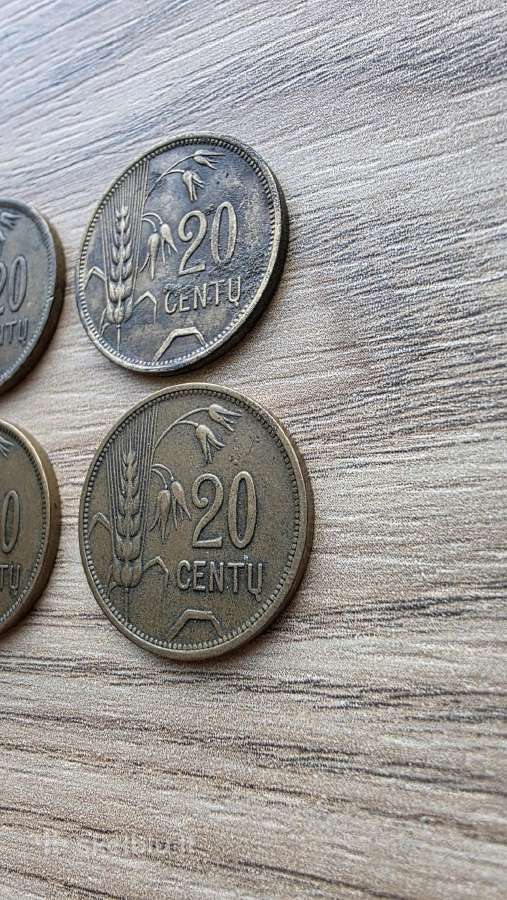 1925 metų smetoniški 20 centų - nuotraukos Nr. 3