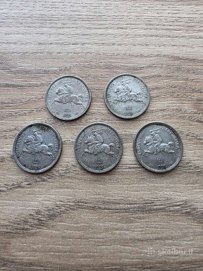 1925 metų smetoniški 1 litai Sidabras - nuotraukos Nr. 4