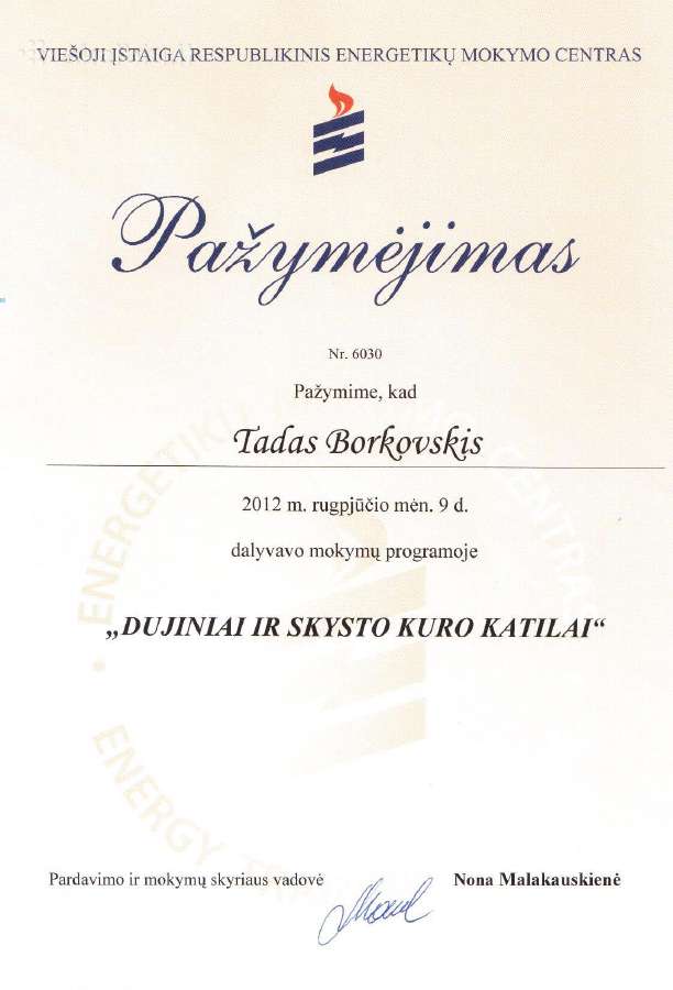 Granuliniai, dujiniai katilai, šilumos siurbliai - nuotraukos Nr. 8