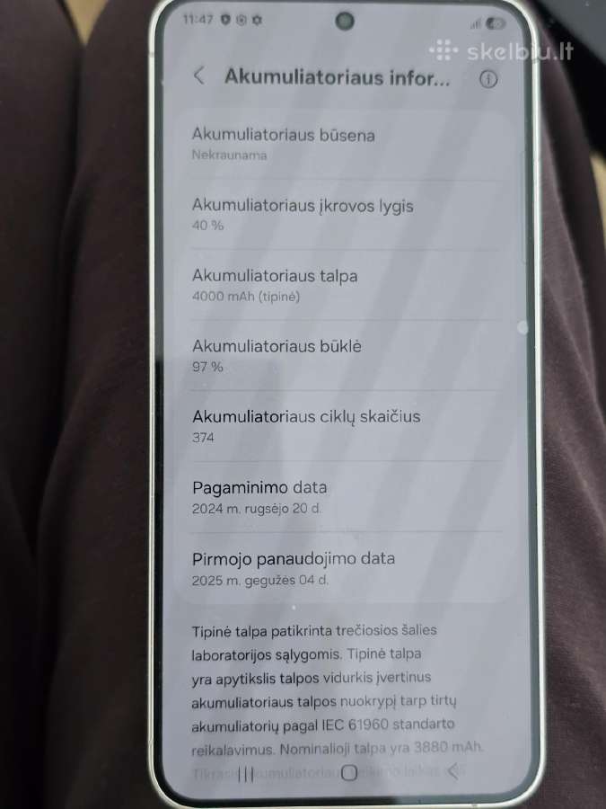 Samsung Galaxy S24 256 GB + garantinis - nuotraukos Nr. 4