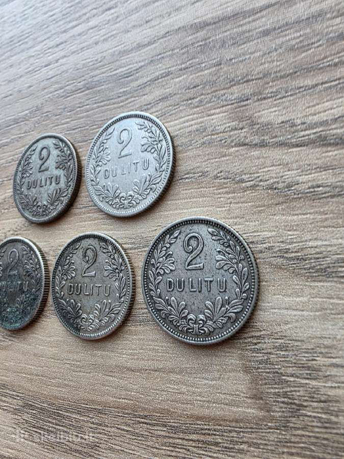 1925 metų 2 smetoniški litai Sidabras - nuotraukos Nr. 3