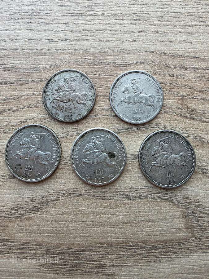 1925 metų 2 smetoniški litai Sidabras - nuotraukos Nr. 4
