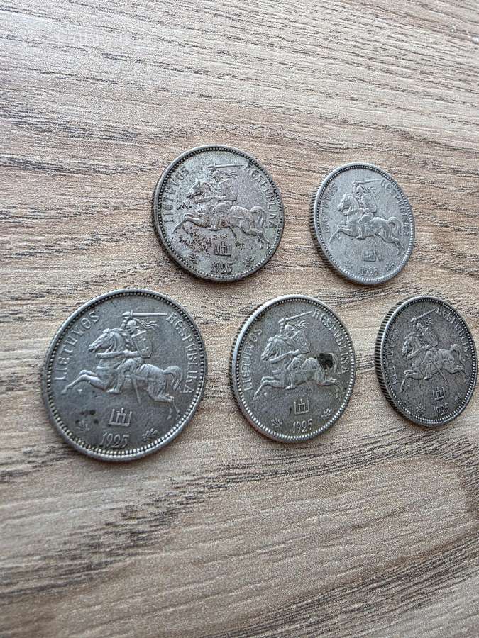1925 metų 2 smetoniški litai Sidabras - nuotraukos Nr. 5