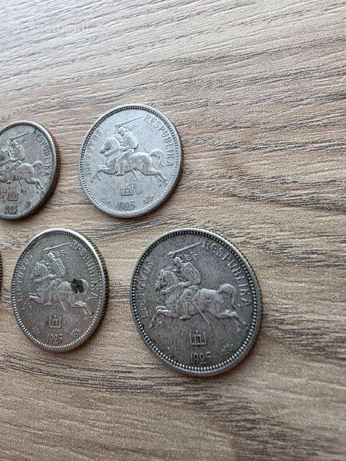 1925 metų 2 smetoniški litai Sidabras - nuotraukos Nr. 6