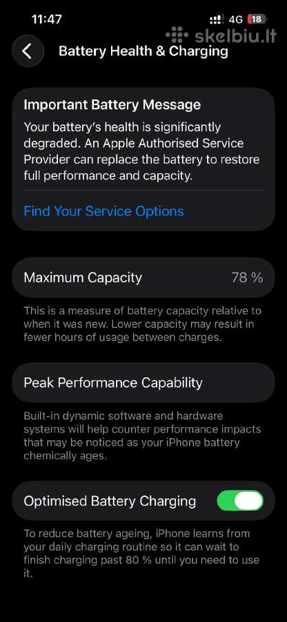 iPhone 13 256gb Midnight Blue - nuotraukos Nr. 8