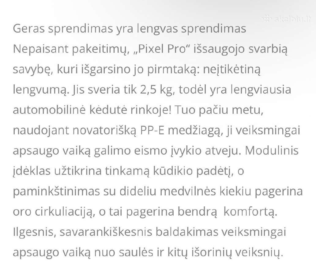 Automobilio kėdutė ir isofix kėdutės bazė - nuotraukos Nr. 17