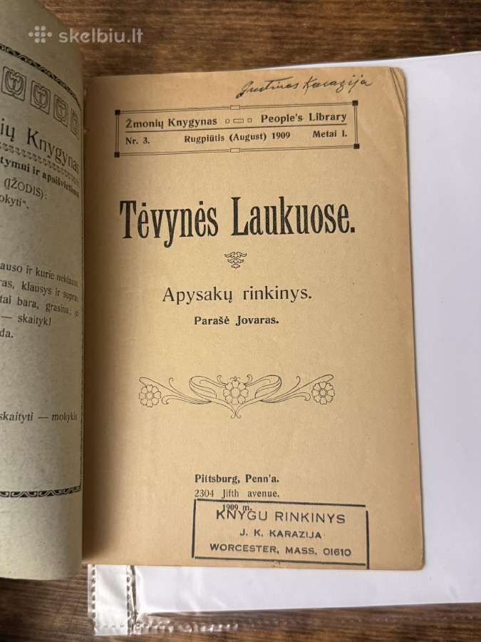 Tėvynės laukuose 1909 m. - nuotraukos Nr. 2