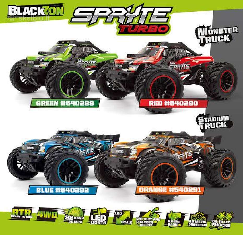 RC mašinėlės vaikams Blackzon Spryte - nuotraukos Nr. 3