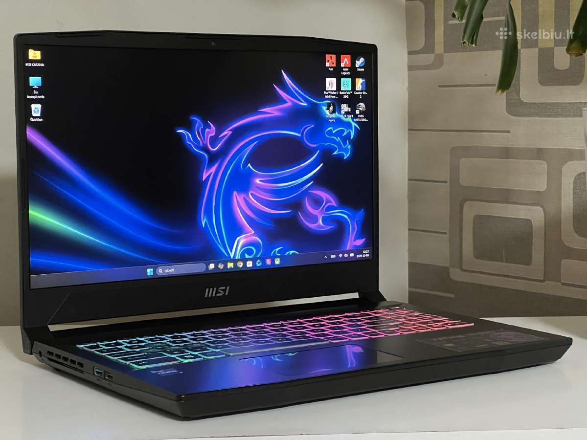 Parduodamas Msi Katana su Rtx 4070, I7-12k, 1tb. - nuotraukos Nr. 2