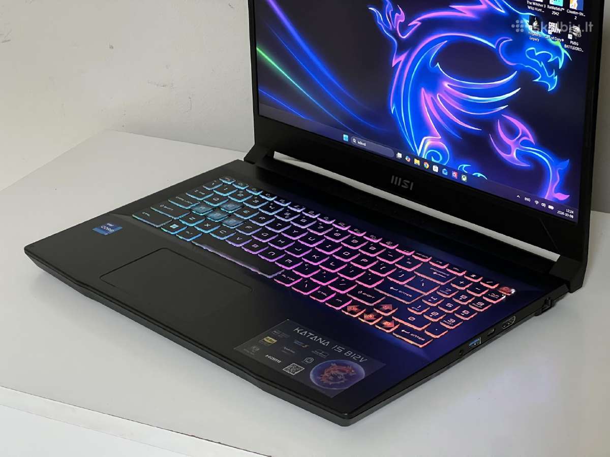 Parduodamas Msi Katana su Rtx 4070, I7-12k, 1tb. - nuotraukos Nr. 4