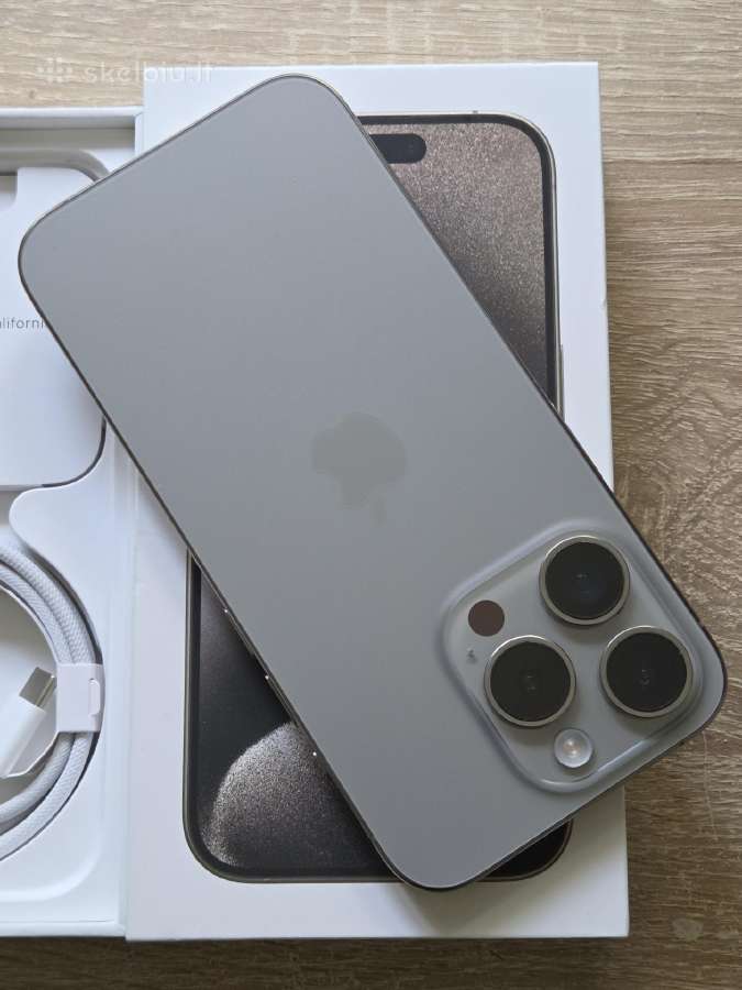 iPhone 15 pro 128gb natural titanium - nuotraukos Nr. 4