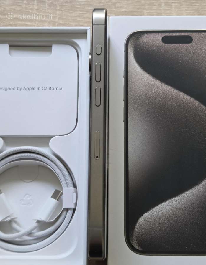 iPhone 15 pro 128gb natural titanium - nuotraukos Nr. 5