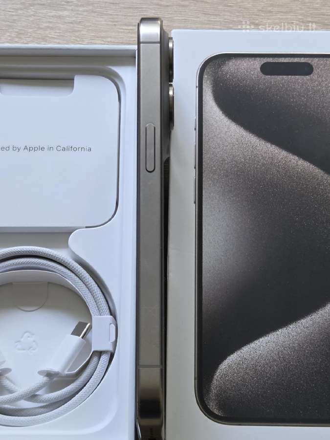 iPhone 15 pro 128gb natural titanium - nuotraukos Nr. 7