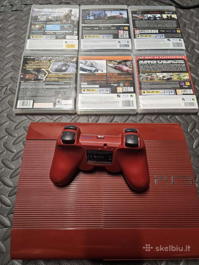 PS3 super slim 500gb su žaidimais - nuotraukos Nr. 2