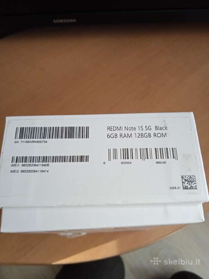 Xiaomi Redmi Note 15 5G parduodu nauja - nuotraukos Nr. 2