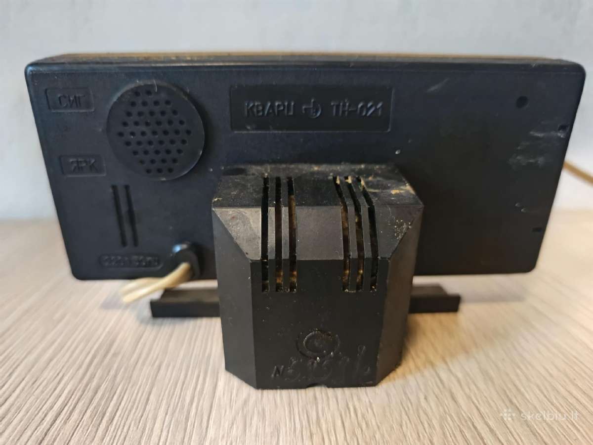 Senas elektroninis kvarcinis stalo laikrodis - nuotraukos Nr. 2