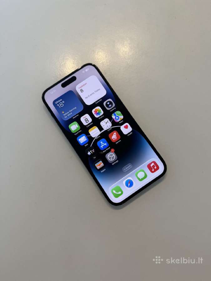 Apple iPhone 14 pro max 256gb space black 100% - nuotraukos Nr. 2