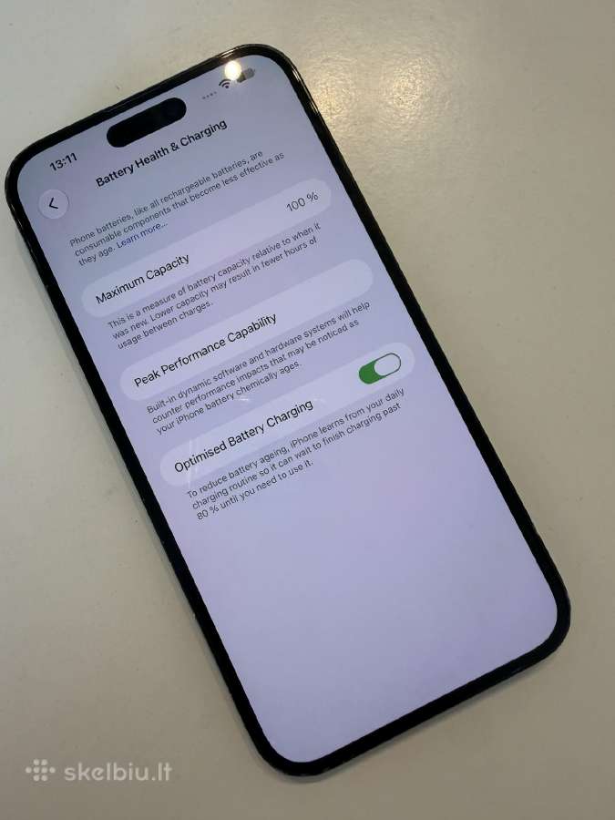 Apple iPhone 14 pro max 256gb space black 100% - nuotraukos Nr. 3