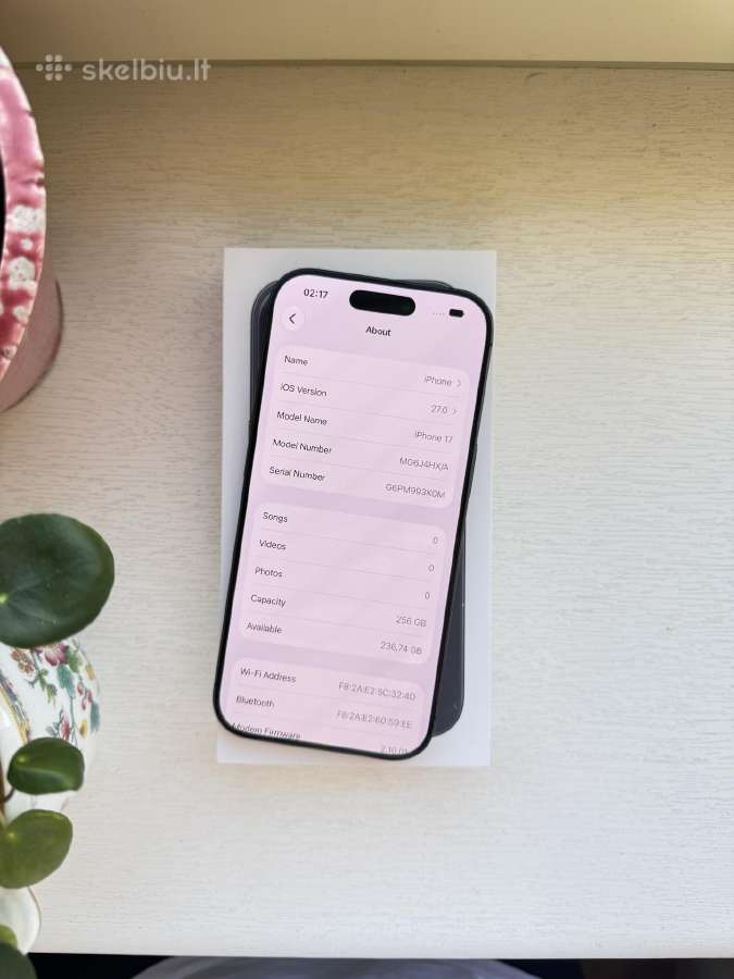 Apple iPhone 17 256gb apinaujis - nuotraukos Nr. 12