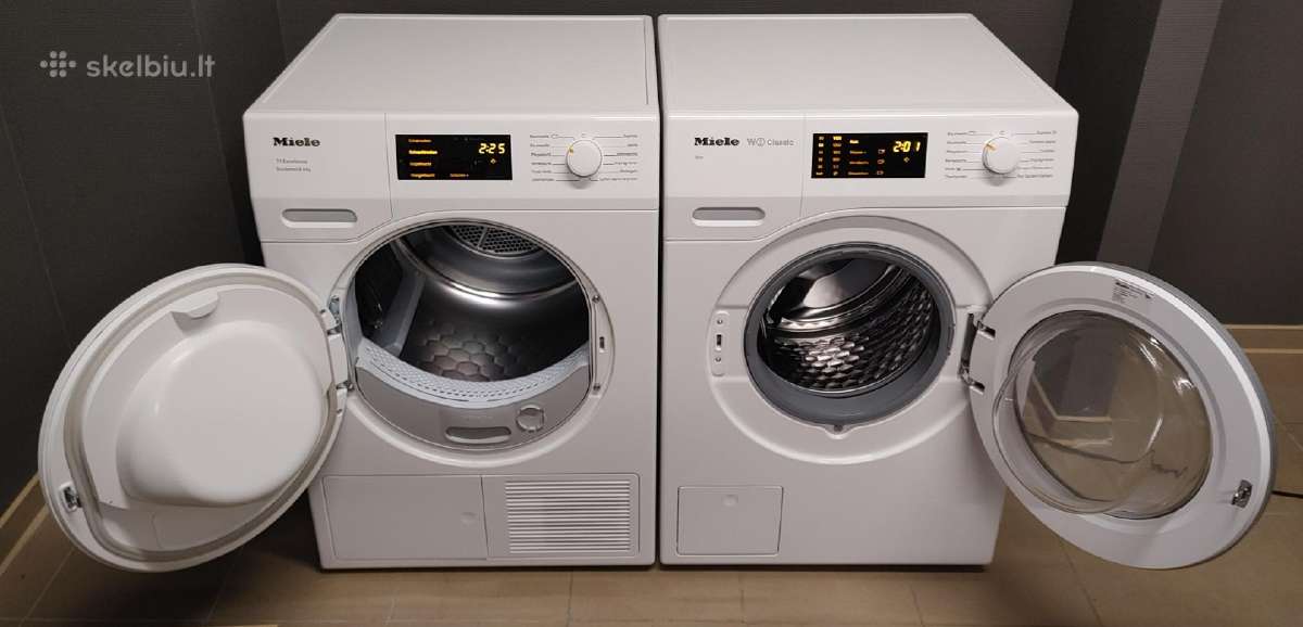 Miele W1 ir T1 Classic Eco komplektas 8kg A+++ - nuotraukos Nr. 4