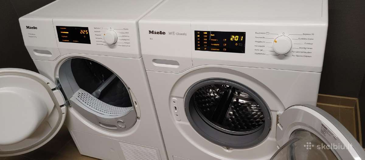 Miele W1 ir T1 Classic Eco komplektas 8kg A+++ - nuotraukos Nr. 5