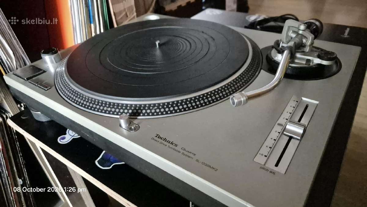Technics SL-1200 mk2 plokštelių grotuvas - nuotraukos Nr. 2