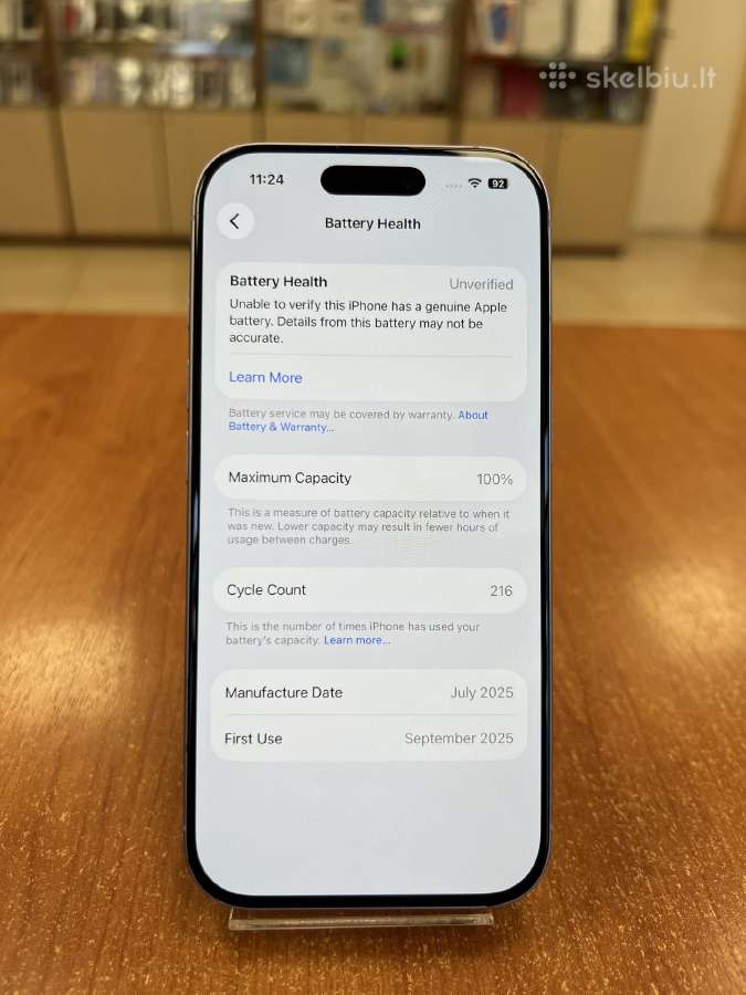 Apple iPhone 17 256 GB (Naudotas) - nuotraukos Nr. 3