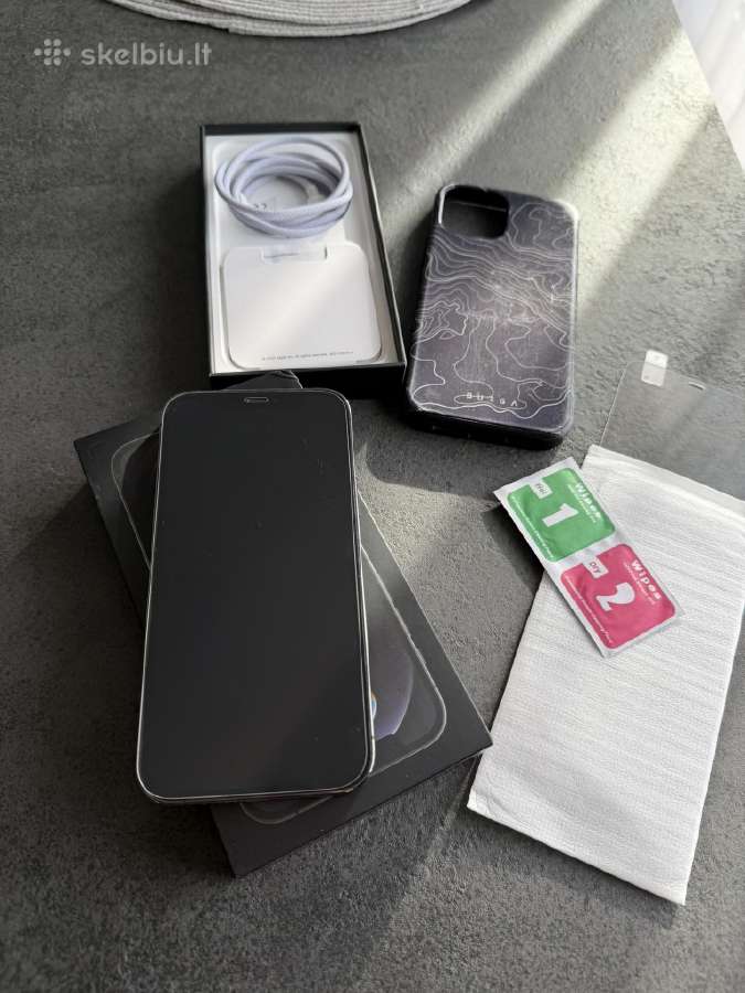 iPhone 12 Pro, Graphite, 128gb su dėžute ir dėklu - nuotraukos Nr. 21