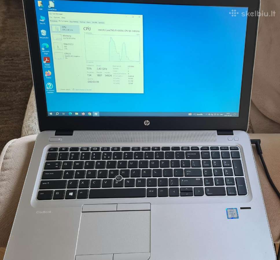 Naudotas Hp Elitbook 850 G3 i5-6300u@2.4hz - nuotraukos Nr. 2