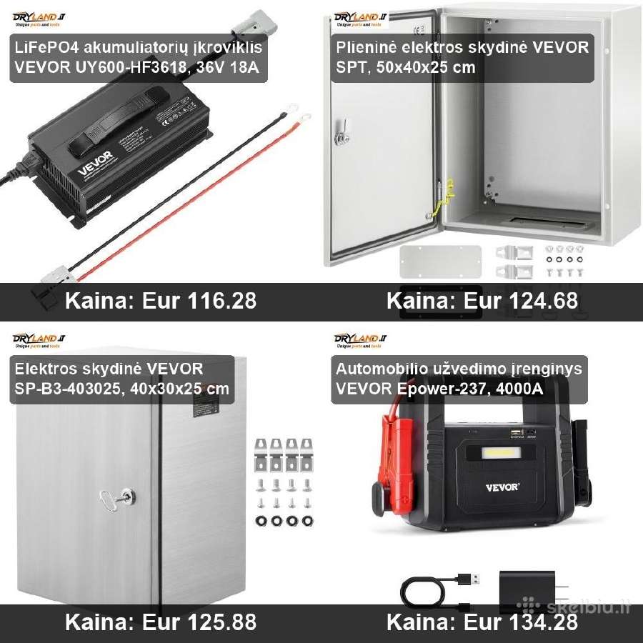 Elektros įranga: skydai, įkrovikliai - nuotraukos Nr. 21