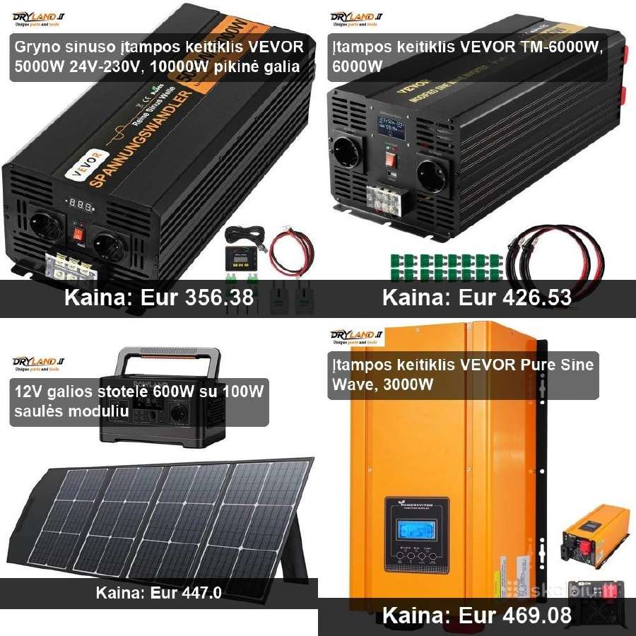 Elektros įranga: skydai, įkrovikliai - nuotraukos Nr. 32