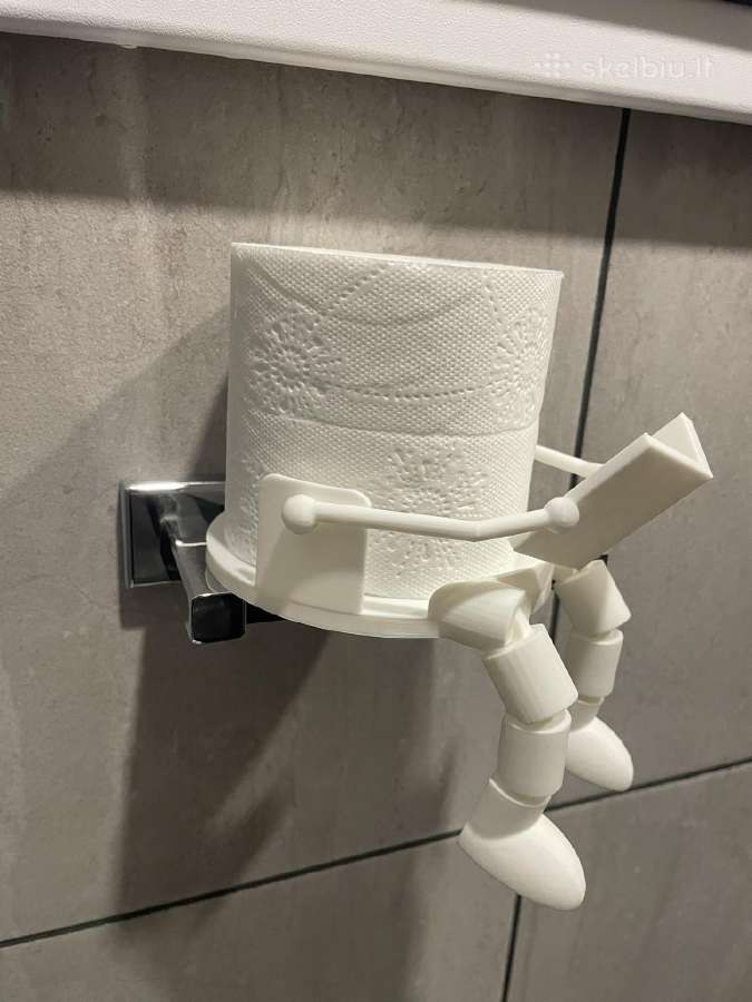 Plastikinis tualetinio popieriaus laikiklis - nuotraukos Nr. 2
