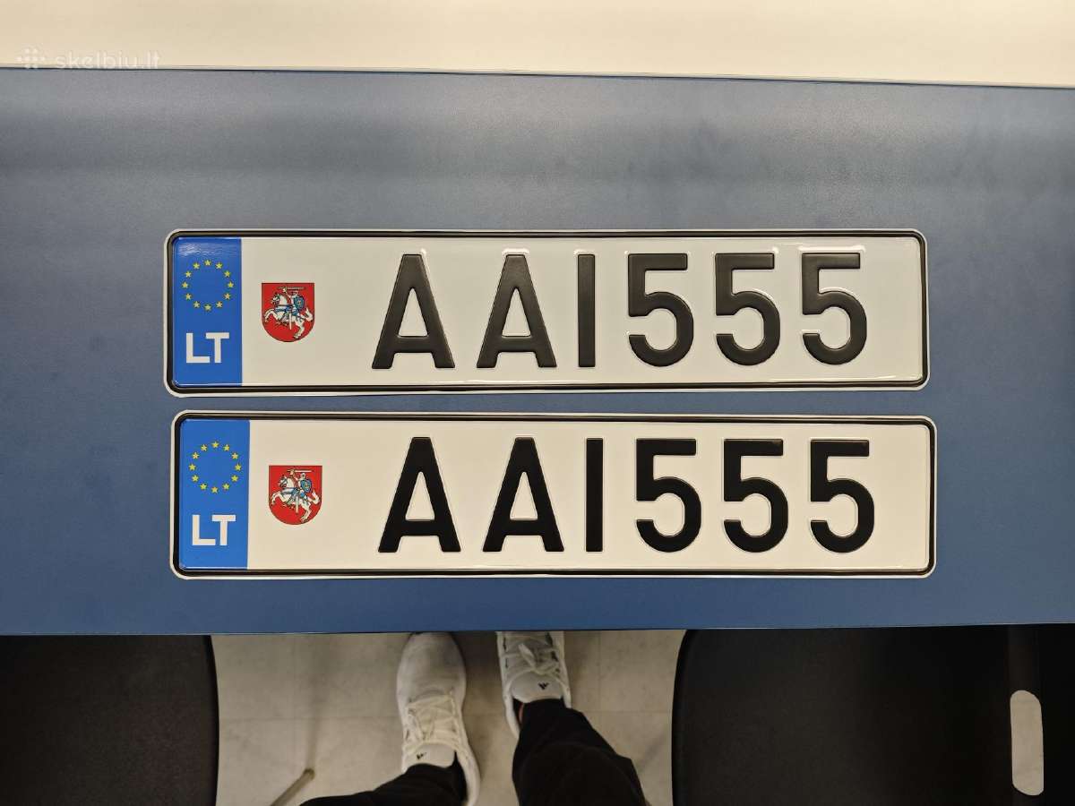 Valstybiniai numeriai Aai555 ir Aai666 - nuotraukos Nr. 2