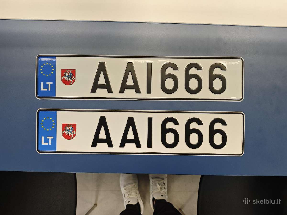 Valstybiniai numeriai Aai555 ir Aai666 - nuotraukos Nr. 3