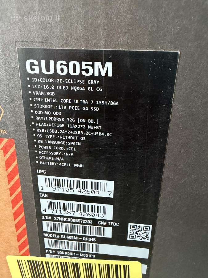 Asus Rog Zephyrus G16 Neispakuotas - nuotraukos Nr. 2