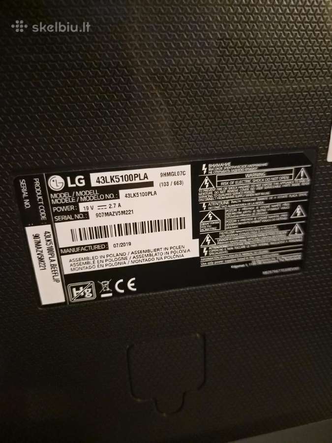 LG 43 smart TV - nuotraukos Nr. 3