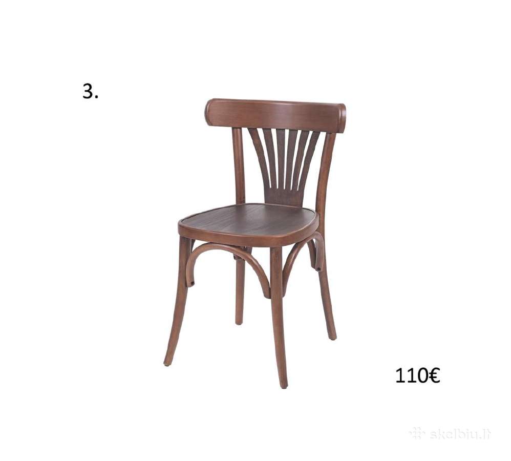 Medinės restorano kėdės - nuotraukos Nr. 4