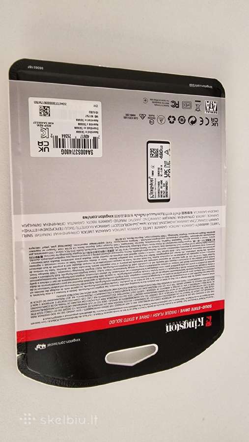 SSD 480gb Kingston A400 - nuotraukos Nr. 2