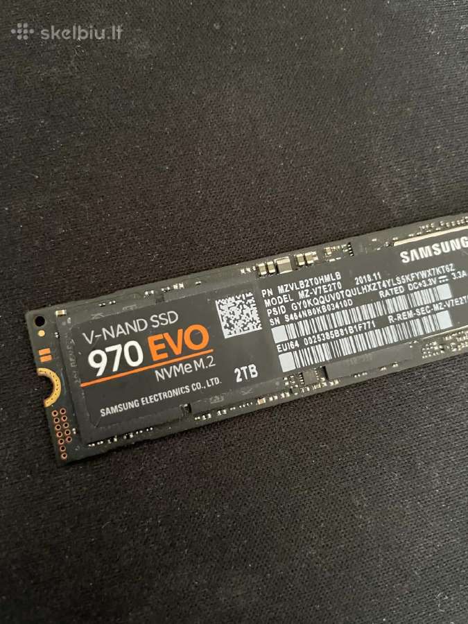 Samsung SSD 970 EVO 2tb - nuotraukos Nr. 3