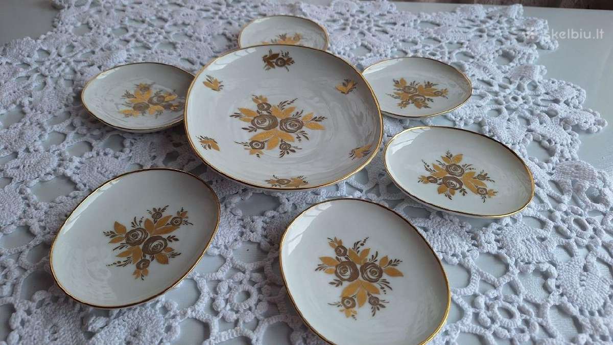 Vintažinių lėkščių rinkinys.porcelianas "Heinrich" - nuotraukos Nr. 2