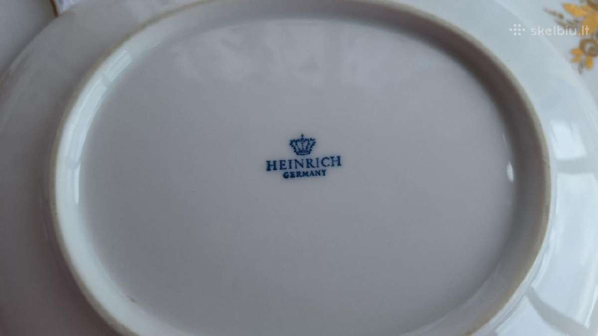 Vintažinių lėkščių rinkinys.porcelianas "Heinrich" - nuotraukos Nr. 5