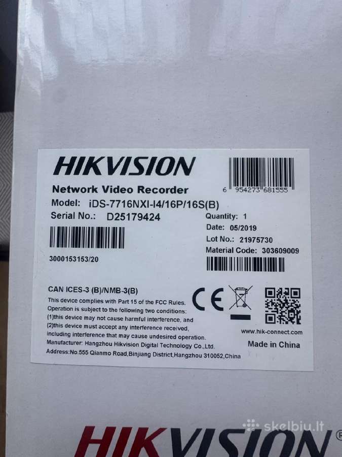 Hikvision ids-7716nxi-i4/16p/16s(b) - nuotraukos Nr. 2