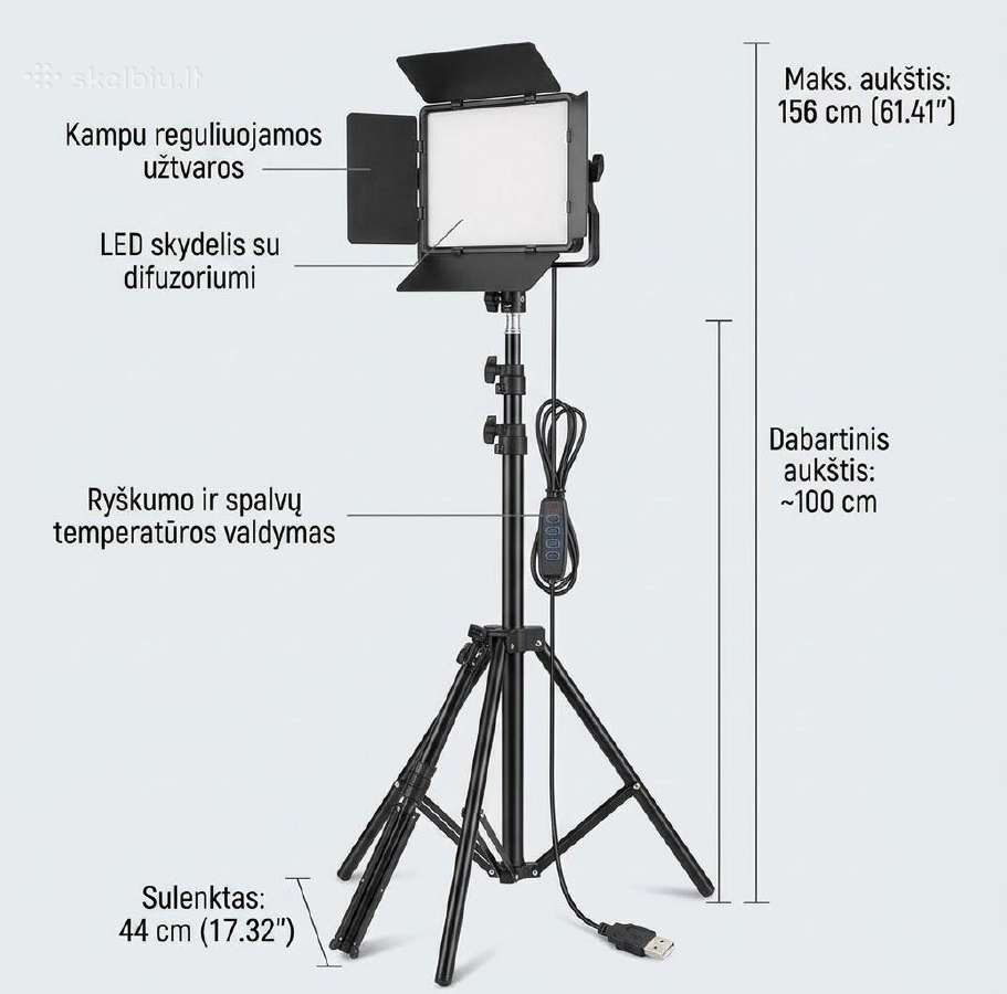 Universalus LED skydelis - nuotraukos Nr. 2