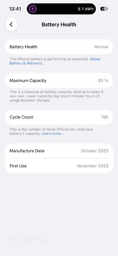 iPhone 15 Pro 256gb (Natural Titanium) - nuotraukos Nr. 8