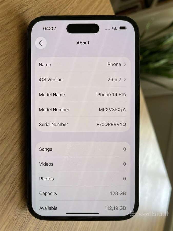iPhone 14 Pro 128gb (Space Black) - nuotraukos Nr. 2