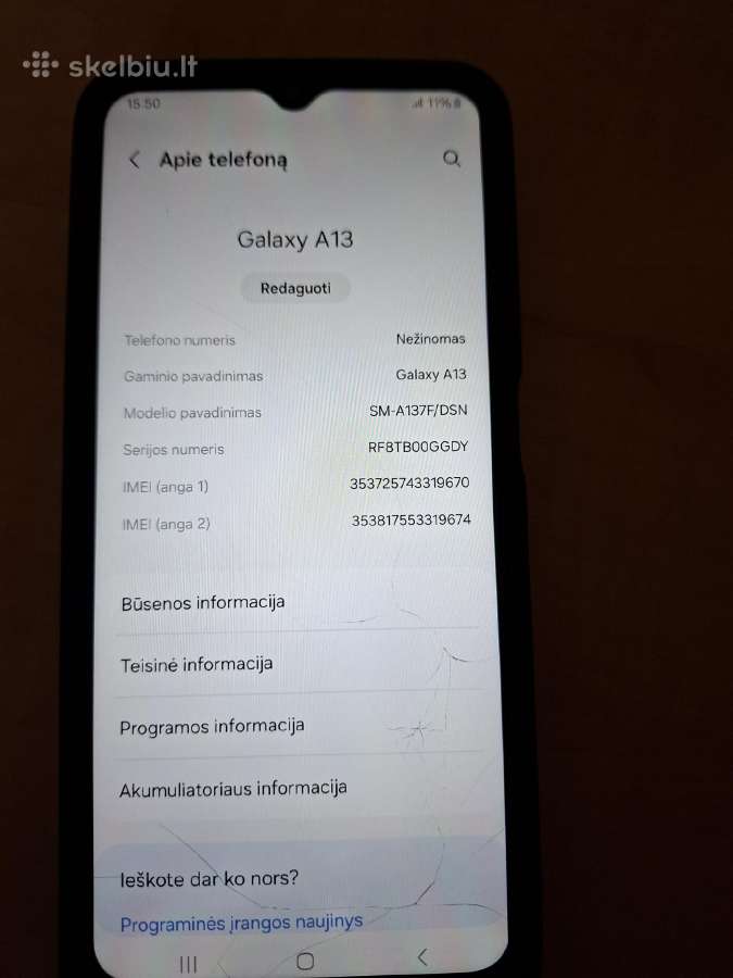 Naudotas telefonas 100€ su dėkliuku - nuotraukos Nr. 7