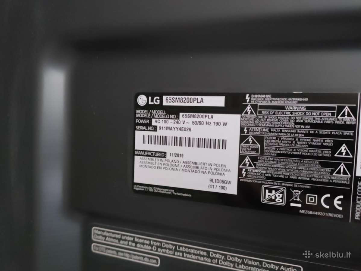 LG smart TV 65 col - nuotraukos Nr. 4