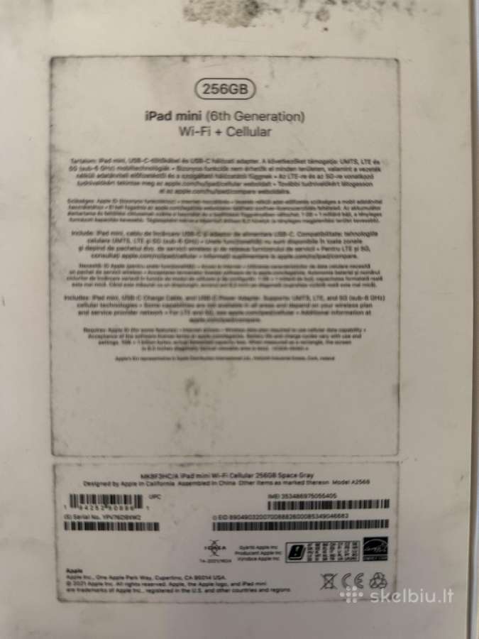 iPad mini 256g + cellular - nuotraukos Nr. 3