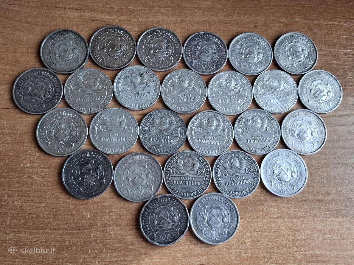 26vnt. Sidabrinių poltinikų - nuotraukos Nr. 2